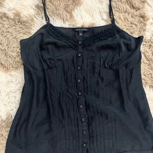 Y2K Banana Republic Strappy Top with Button Detail